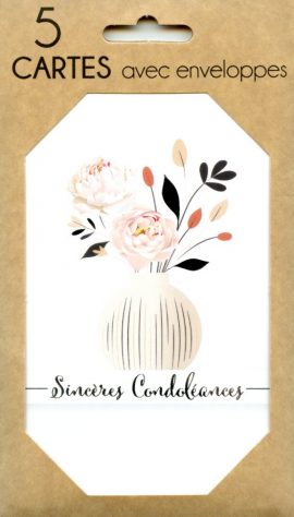 POCHETTE CONDOLEANCES x 5
