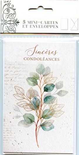 POCHETTE CONDOLEANCES x 5