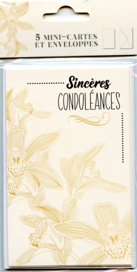 POCHETTE CONDOLEANCES x 5