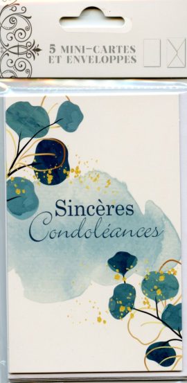 POCHETTE CONDOLEANCES x 5
