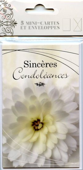 POCHETTE CONDOLEANCES x 5