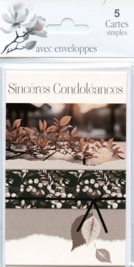 POCHETTE CONDOLEANCES x 5