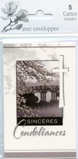 POCHETTE CONDOLEANCES x 5