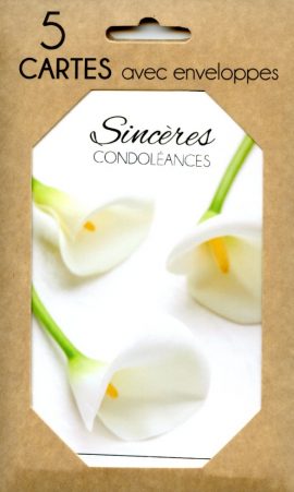 POCHETTE CONDOLEANCES x 5