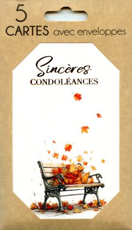 POCHETTE CONDOLEANCES x 5