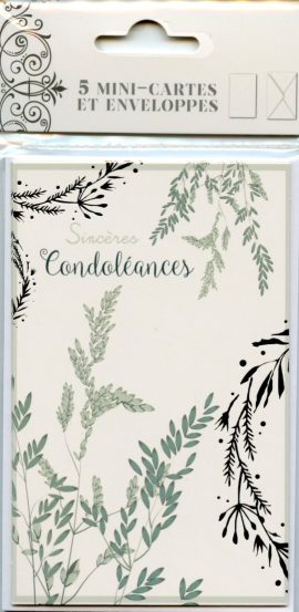 POCHETTE CONDOLEANCES x 5
