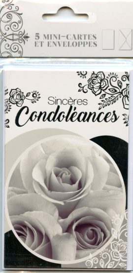 POCHETTE CONDOLEANCES x 5