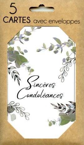 POCHETTE CONDOLEANCES x 5