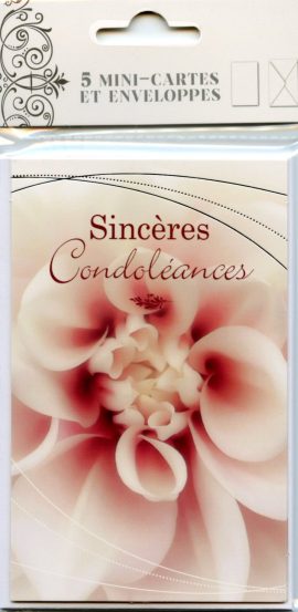 POCHETTE CONDOLEANCES x 5