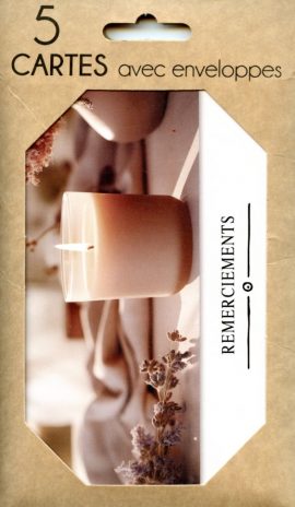 POCHETTE REMERCIEMENTS DEUIL x 5