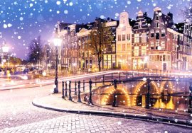 CARNET DOUBLE SANS TEXTE 12x17cm – HIVER + Enveloppe