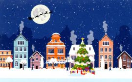 CARNET DOUBLE MD SANS TEXTE 13,5 x 8,5 cm – FIN D’ANNEE + Enveloppe