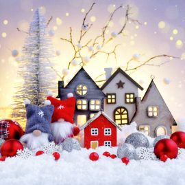 CARNET DOUBLE Q SANS TEXTE 15 x 15 cm – FIN D’ANNEE + Enveloppe