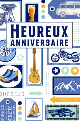 CARNET ANNIVERSAIRE HOMME