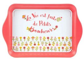 PLATEAU VIDE POCHES EN METAL « PETITS BONHEURS » – H.14 x 21 x P 1,8 cm