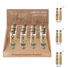 DISPLAY 12 WISH BOTTLES CHARMS ANGE 10,5 x 2,2 cm