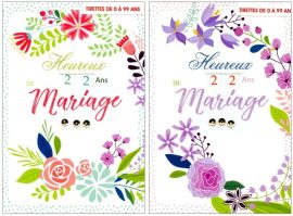 CARNET ANNIVERSAIRE DE MARIAGE TIRETTE
