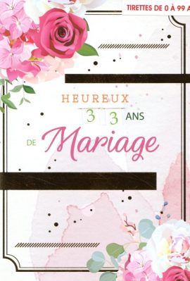 CARNET ANNIVERSAIRE DE MARIAGE TIRETTE