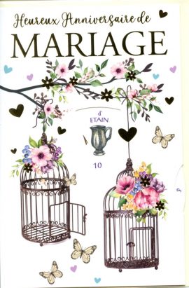 CARNET ANNIVERSAIRE DE MARIAGE