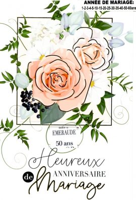 CARNET ANNIVERSAIRE DE MARIAGE