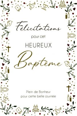 CARNET BAPTÊME