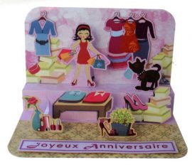 CARNET ANNIVERSAIRE ENFANT POP UP 3D