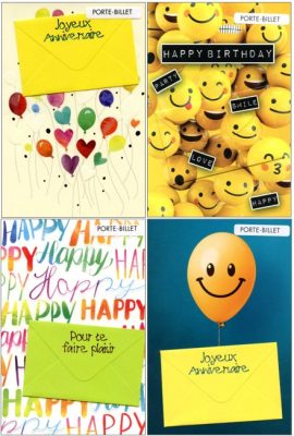 CARNET ANNIVERSAIRE ADOS PORTE BILLET