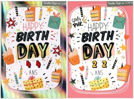 CARNET ANNIVERSAIRE ADOS tirette