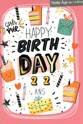 CARNET ANNIVERSAIRE ADOS tirette