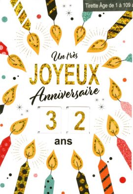CARNET ANNIVERSAIRE ADOS TIRETTE