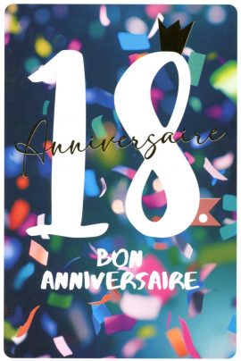 CARNET ANNIVERSAIRE ADOS 18 ANS