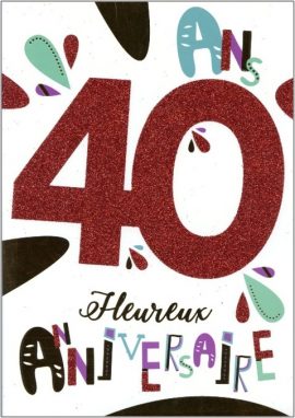 MAXI CARTES A4 – 40 ANS