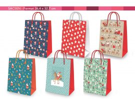 SAC KDO ENFANTS FINITION DORURE & GAUFRAGE 26,4 x 32,7 cm – 6 modèles assortis