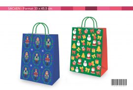 SAC KDO ENFANTS FINITION DORURE & GAUFRAGE 33,0 x 45,5 cm – 2 modèles assortis