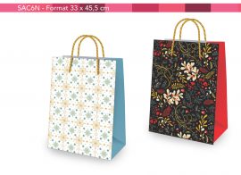 SAC KDO FINITION DORURE & GAUFRAGE 33,0 x 45,5 cm – 2 modèles assortis