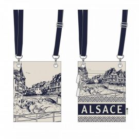 SAC PASSEPORT BANDOULIERE CITY ALSACE BICOLORE BLEU MARINE