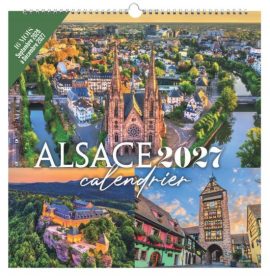 GRAND CALENDRIER ALSACE 2027 – Dim. 28 x 28,50 cm