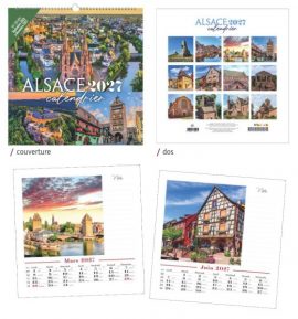 GRAND CALENDRIER ALSACE 2027 – Dim. 28 x 28,50 cm