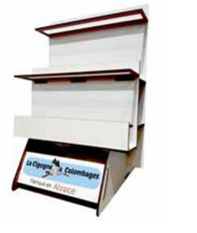 DISPLAY + 60 MARQUE-PAGES LA CIGOGNE A COLOMBAGES