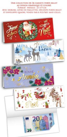 CONCEPT Allongées porte-billet 216 CARNETS