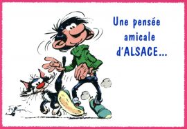 CARTES POSTALES 10,5x15cm ALSACE GASTON LAGAFFE – ASSORTIES 36 réfs. x 2