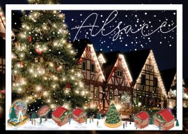 CARTES POSTALES FIN D’ANNEE ALSACE 10×15