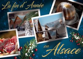CARTES POSTALES FIN D’ANNEE ALSACE 10×15