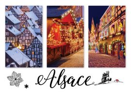 CARTES POSTALES FIN D’ANNEE ALSACE 10×15