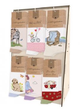 ASSORTIMENT DE 36 PAIRES DE CHAUSSETTES + DISPLAY BOIS OFFERT