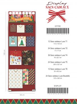 OFFRE SACS CADEAUX FIN D&rsquo;ANNEE + PRESENTOIR
