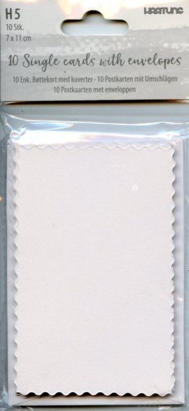 Pochette de 10 Cartes simples de correspondance + Enveloppe – Format 7 x 11 cm
