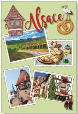 Carnet double 11,5 x 17 cm Alsace touristique – Exclusivité FB Diffusion