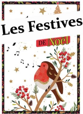 CONCEPT LES FESTIVES DE NOEL 24 motifs ft 10,5×21,00 cm finition laque, intérieur illustré et enveloppe + cello