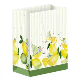 SAC CADEAU – 18 x 23 x 10 cm – COLLECTION CITRONS